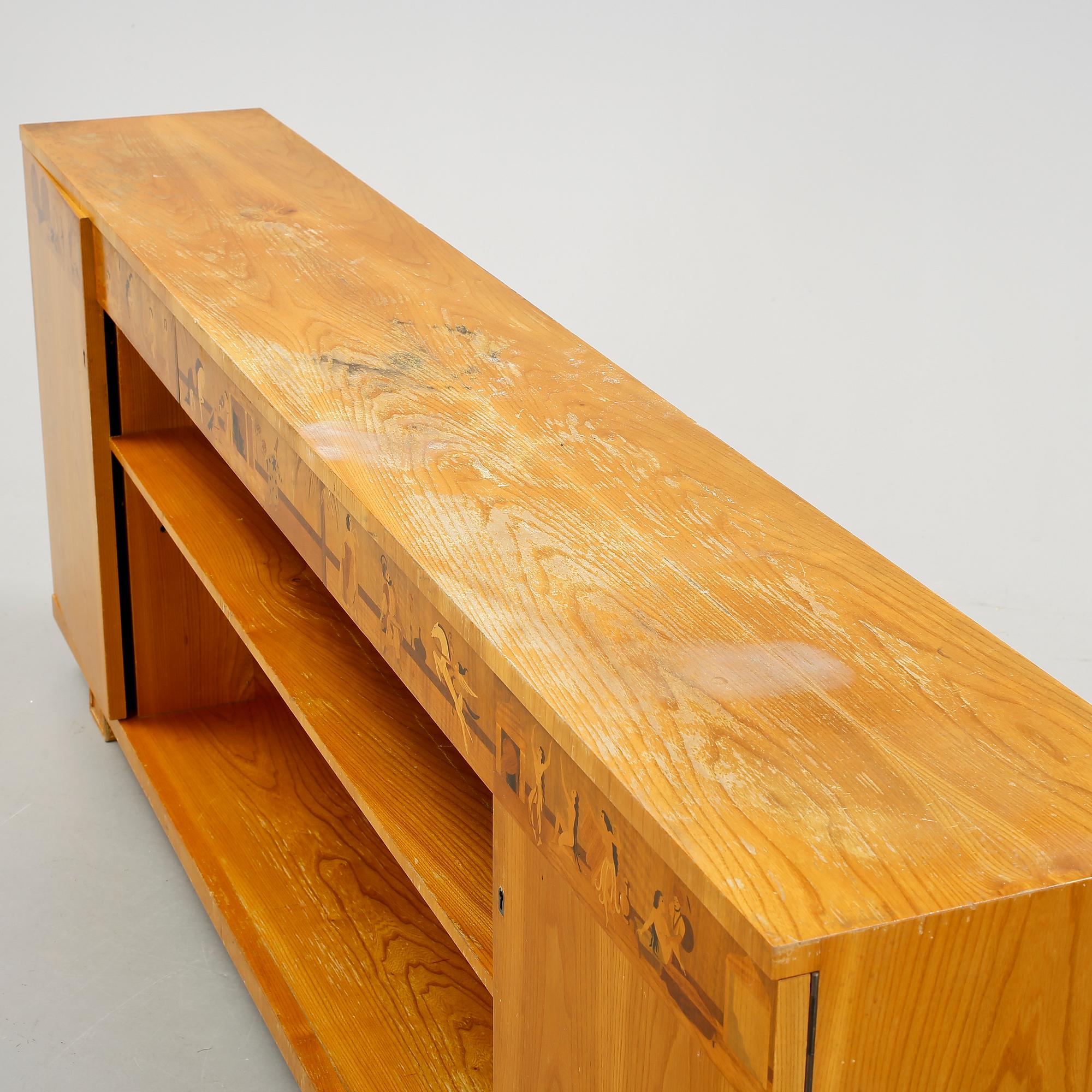 SIDEBOARD, troligen Mjölby Intarsia, 1930-tal.