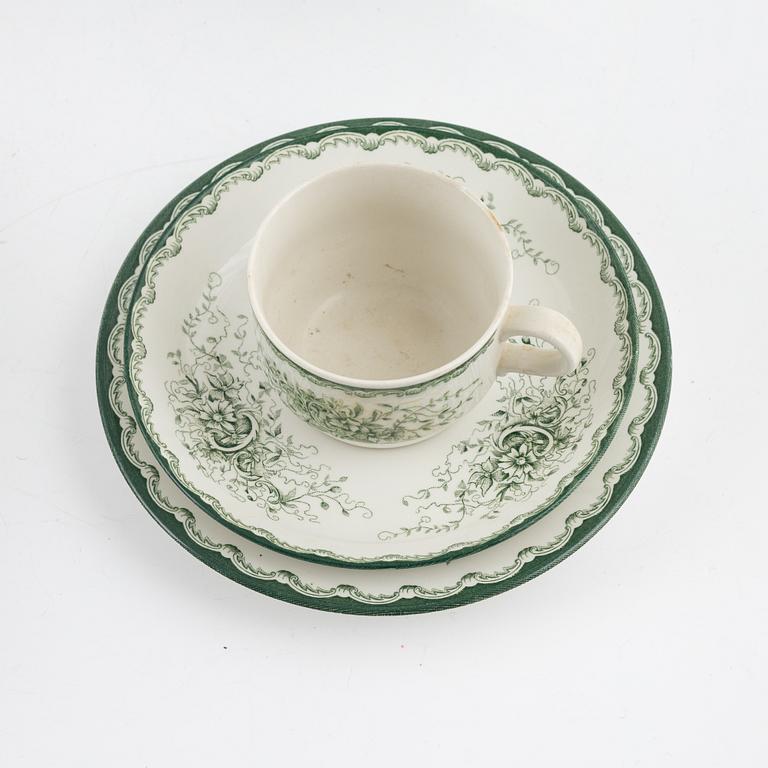 Matservis, "Grön Anna", 100 dlr, Rörstrand, 1900-talets senare del.