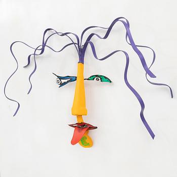 Timo Solin, a signed painted metal sculpture.