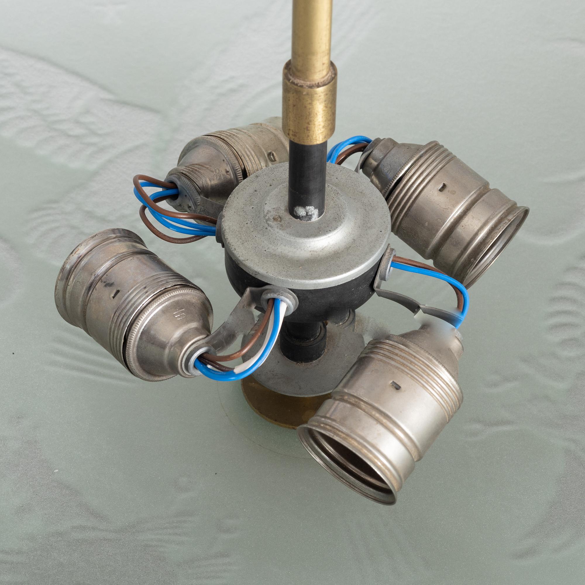 Harald Notini, ceiling lamp, variant of model "10997", Arvid Böhlmarks Lampfabrik, Stockholm, 1930s.