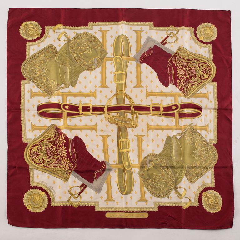 HERMÈS, scarf, "Selles a Housse",.