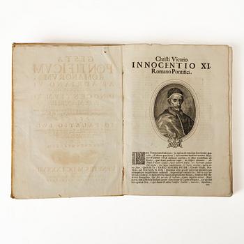 History of the Popes up to and including Innocent XI, born Odescalchi, 1687-90.