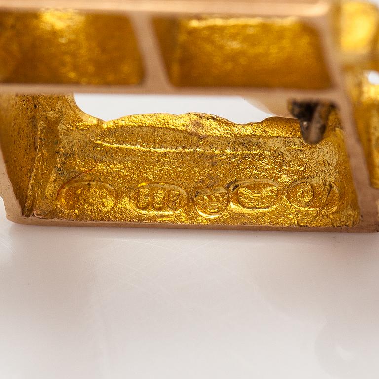 Björn Weckström, Halsband "Magisk pärla", 14K guld och odlad pärla. Lapponia 1967.