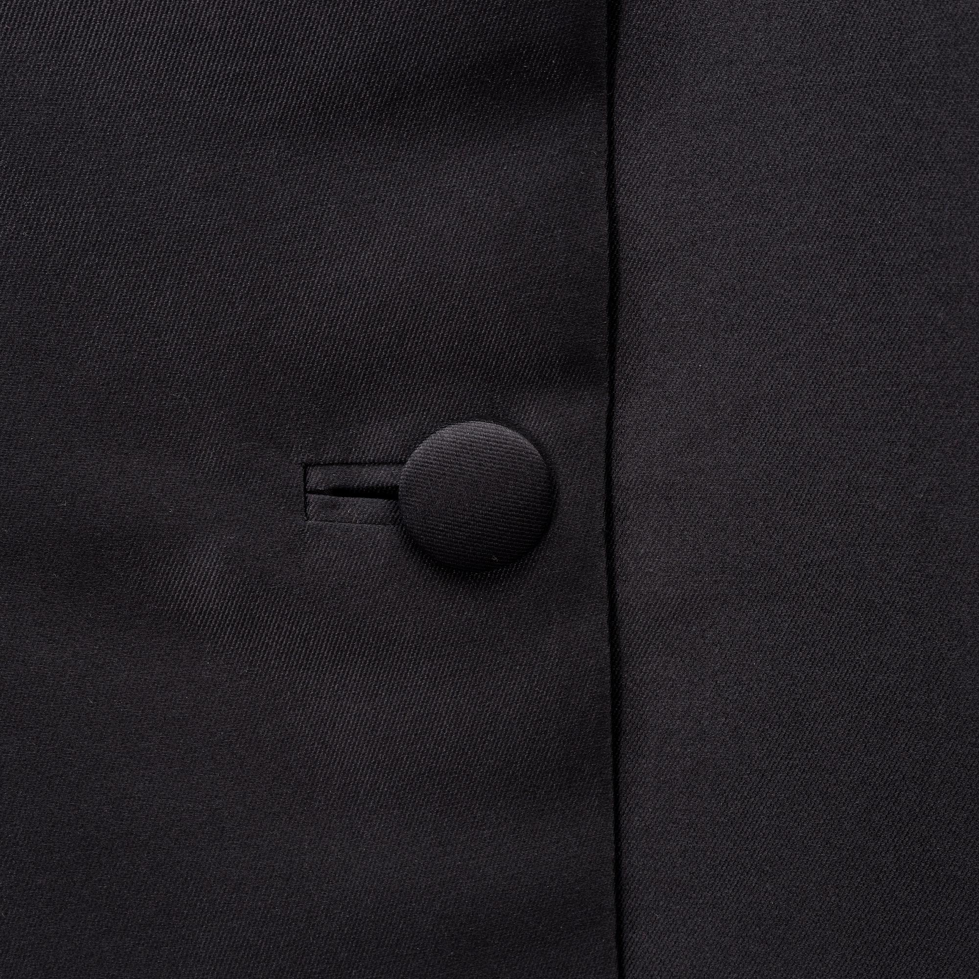 Balenciaga, a black silk dress/coat, size 36.
