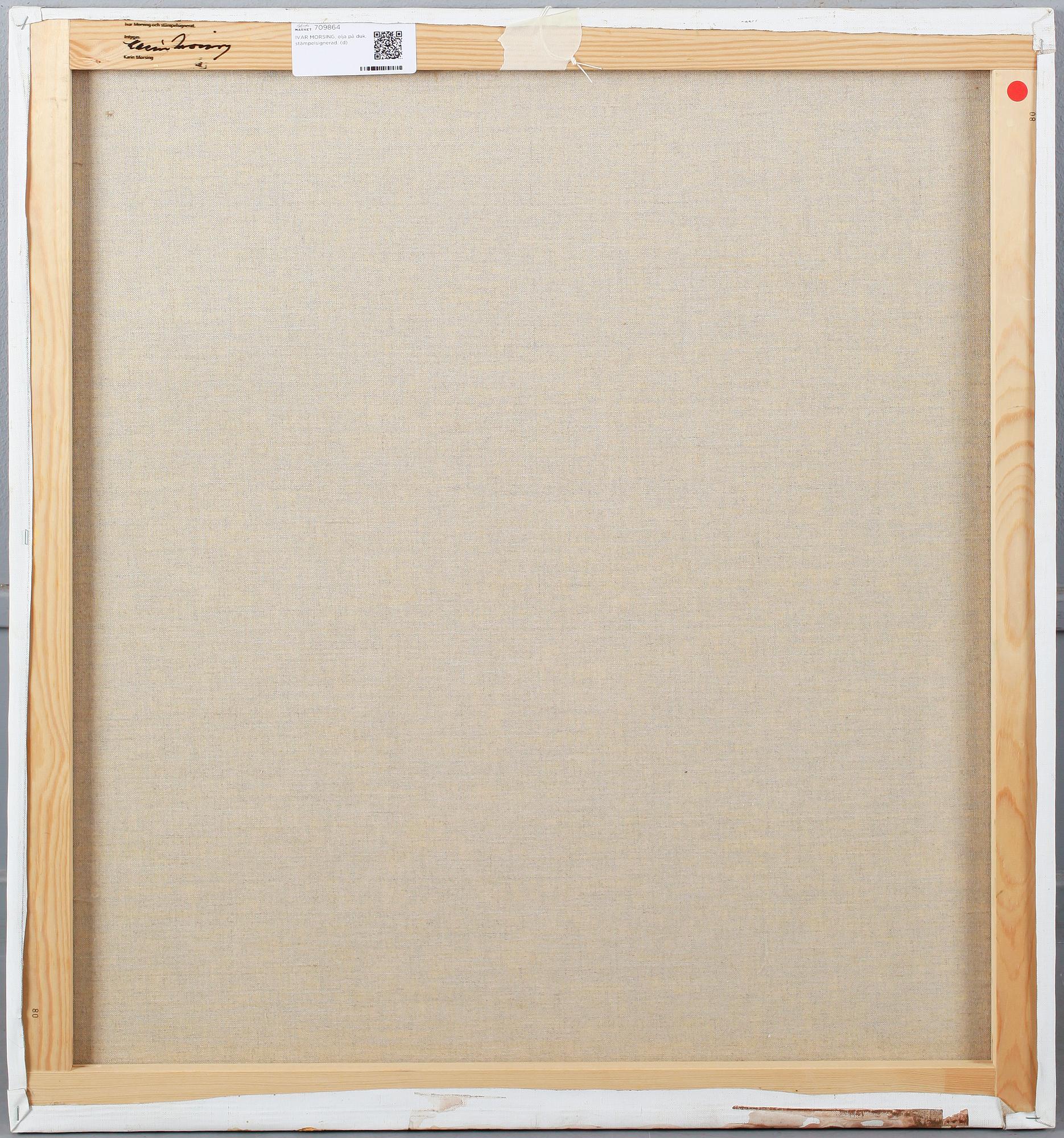 IVAR MORSING, oil on canvas, stamped signature.