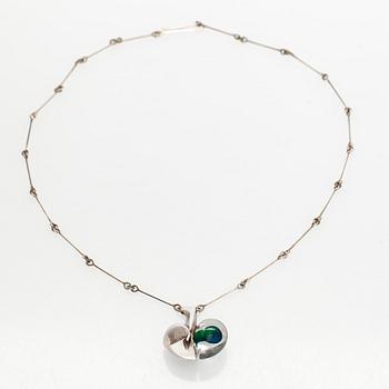 Björn Weckström, pendant, “Space apple”, silver, acrylic, Lapponia 1979.