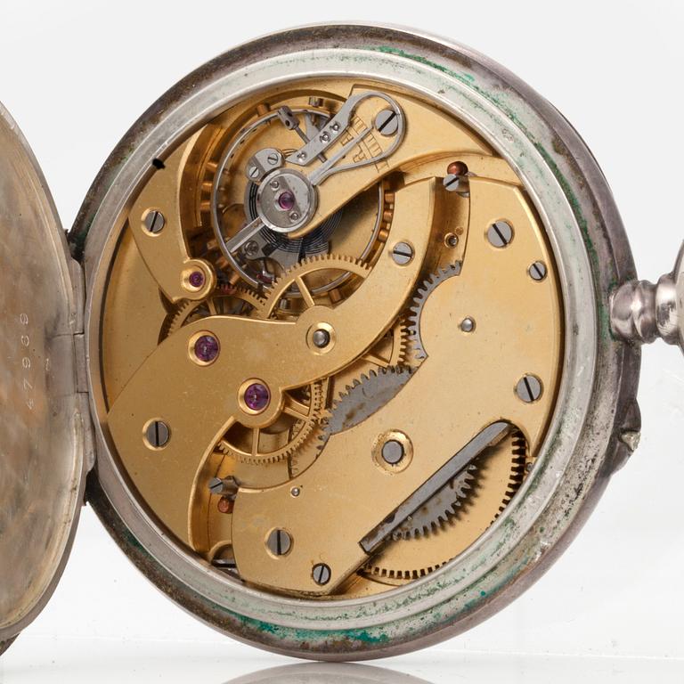 ALEX HÜNING, Genève, pocket watch, 52 mm,