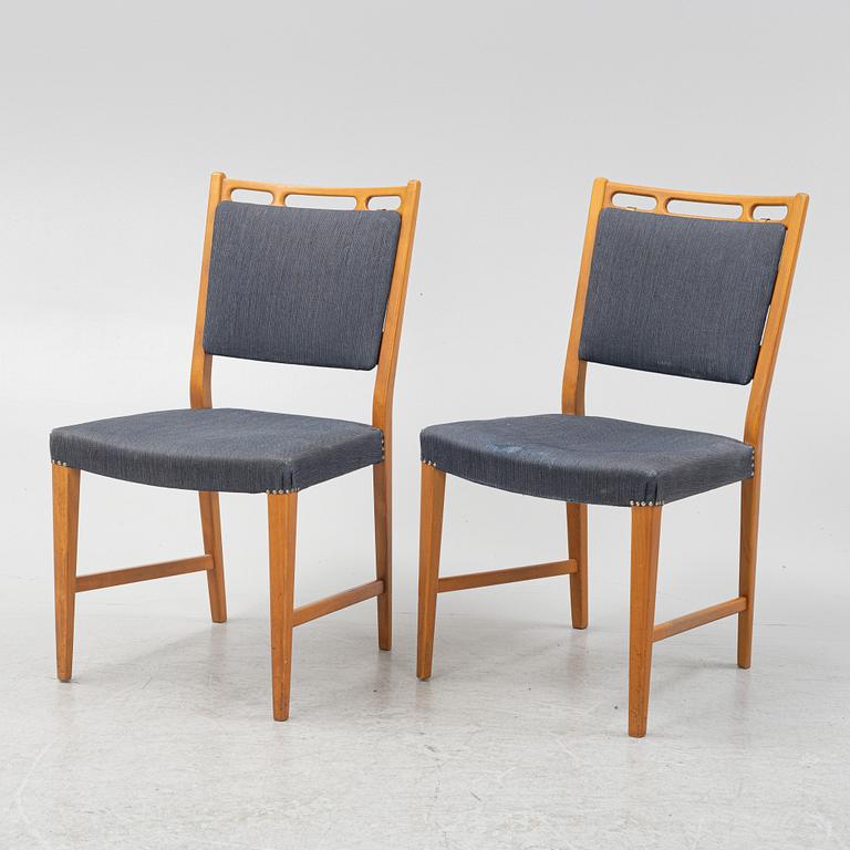 David Rosén, eight chairs from the 'Futura' series for Nordiska Kompaniet, model designed in 1949.