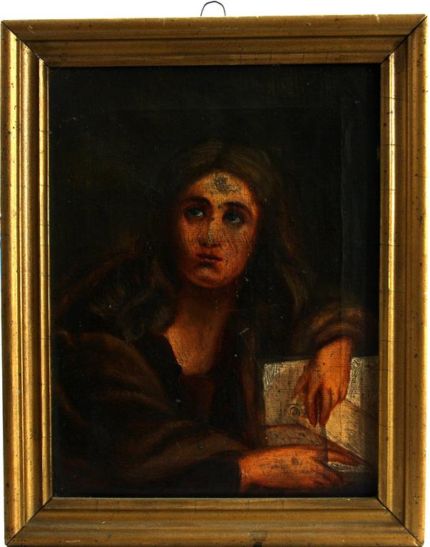 OKÄND KONSTNÄR, olja på duk, 1800-tal.