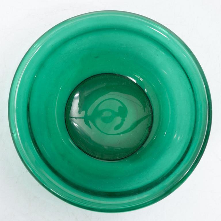 Josef Frank, Eleven lobster plates and eight bowls, Reijmyre/Gullaskruf for Svenskt Tenn, Sweden.