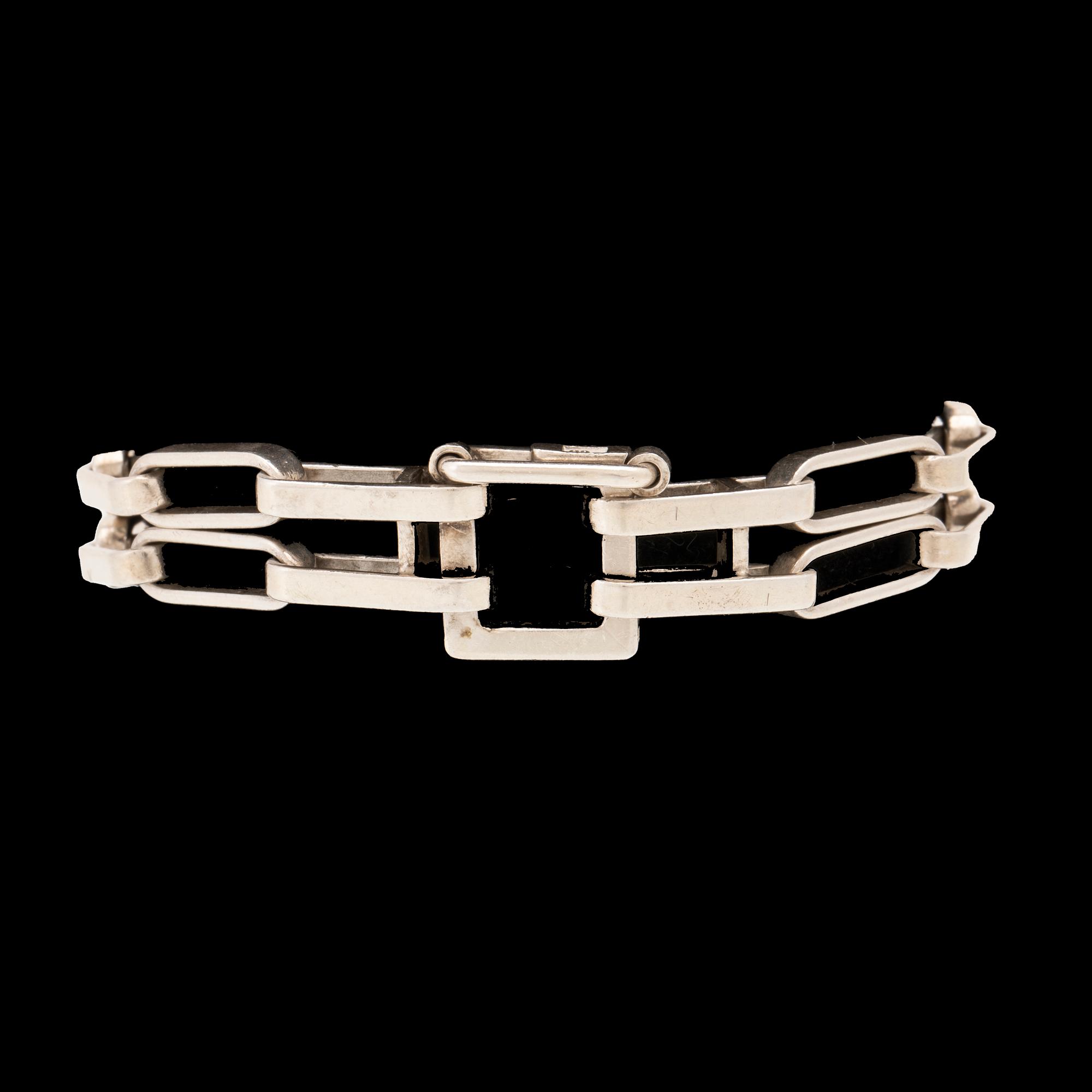 A silver bracelet by Karl-Ingemar Johansson, Gothenburg 1976.