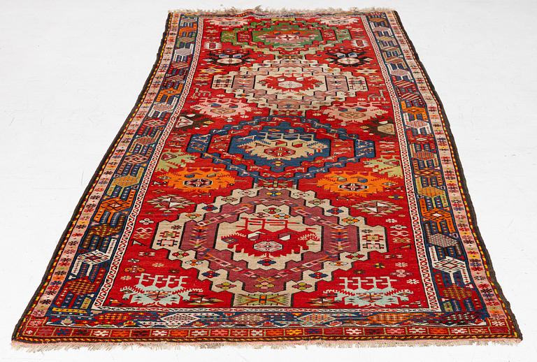 Caucasian runner, approx. 340 x 138 cm.