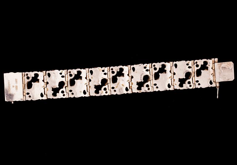 SMYCKESSET, 3 delar, silver, Juhls, Kautokeino, Norge. Tot. vikt 120,5 g.