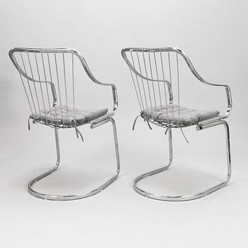 WILLY RIZZO, 4 chairs for Cidue, Italy.