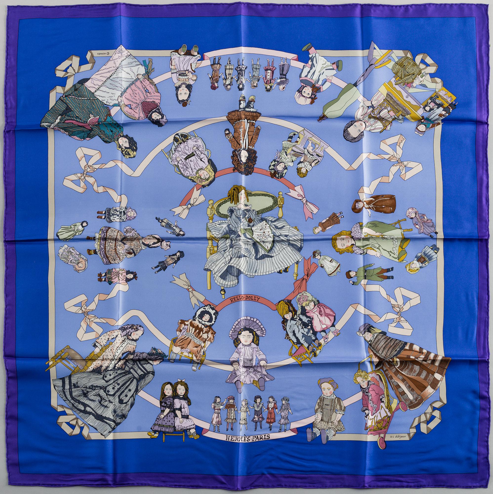 HERMÈS, "Hello-Dolly", Scarf.