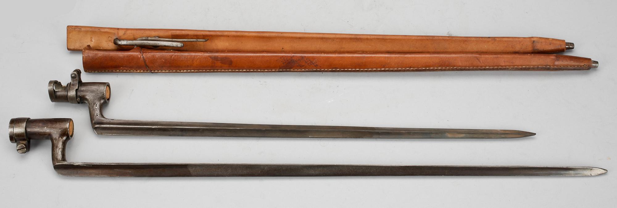 BAJONETTER, 2 st, 1800-tal.