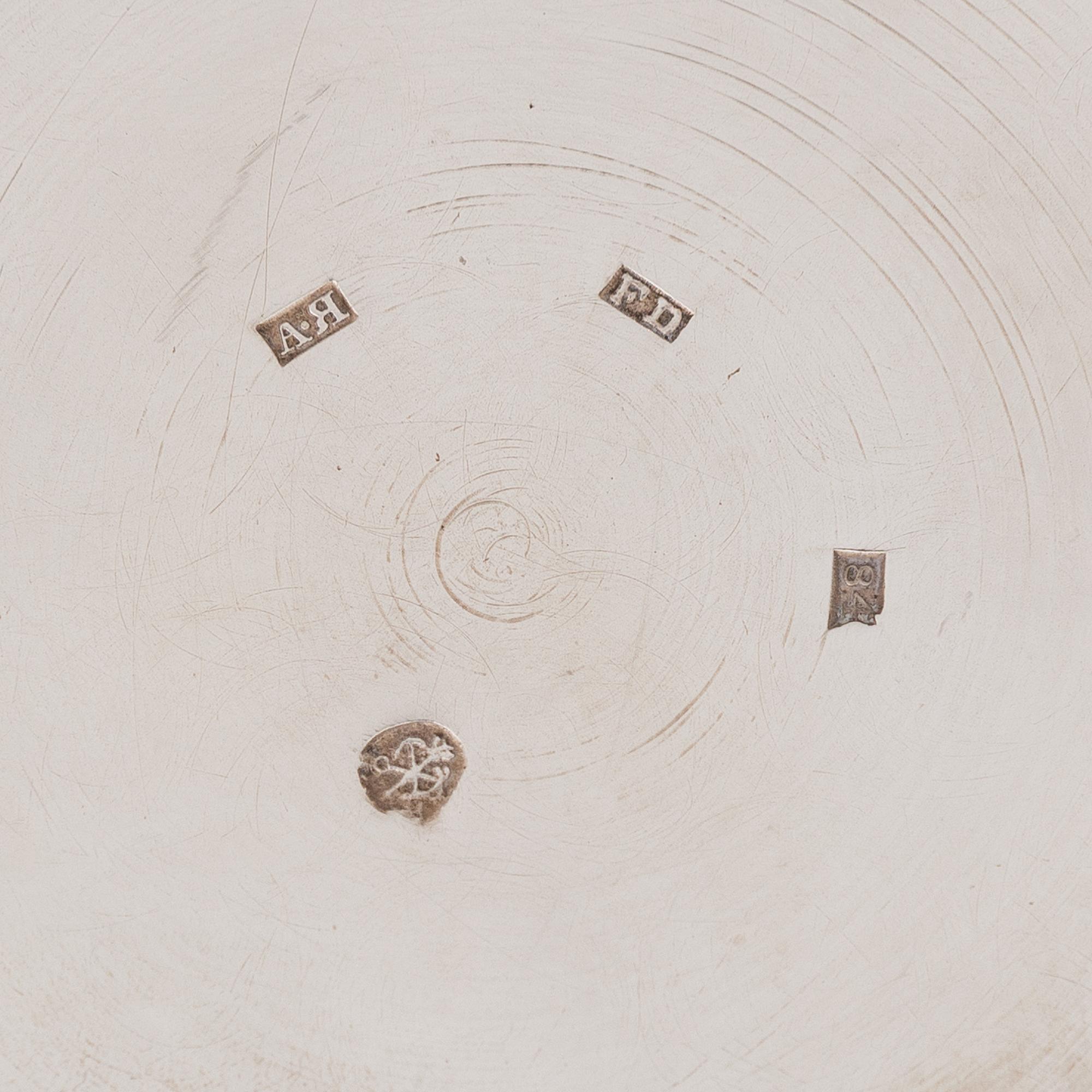 A Russian silver bowl, mark of Friedrich Johann Drevsen, assay master Aleksandr Jashinov, Saint Petersburg, 1818-1826.