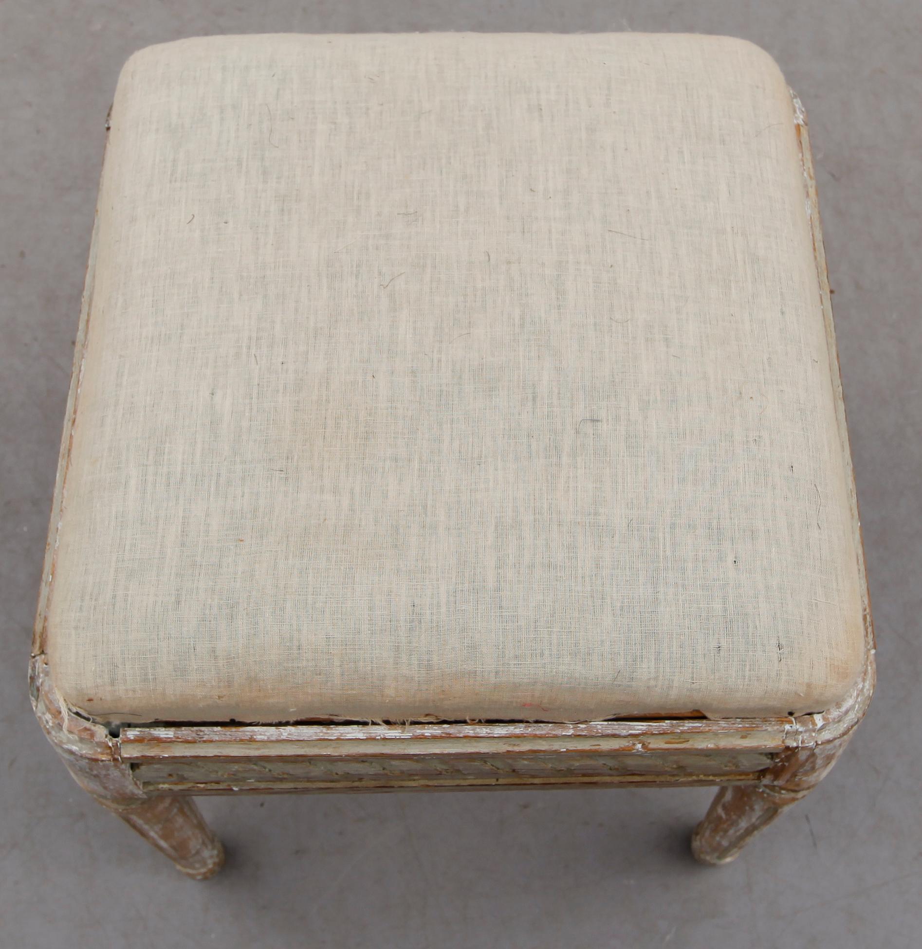 TABURETT, gustaviansk, 1700-talets slut.