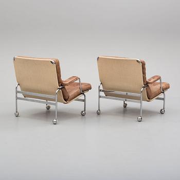 BRUNO MATSSON, fåtöljer, ett par, "Karin". DUX.