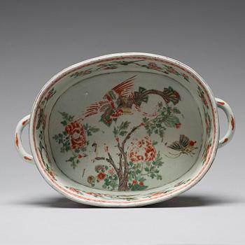 JARDINIERE/KORG, porslin. Qingdynastin, Kangxi (1662-1722).
