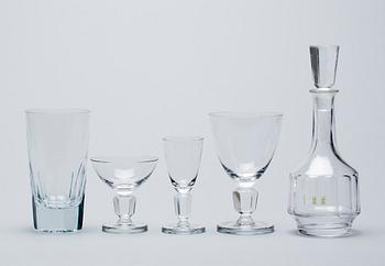 GLASSERVIS, 49 delar, Kosta. 1900-talets andra hälft.