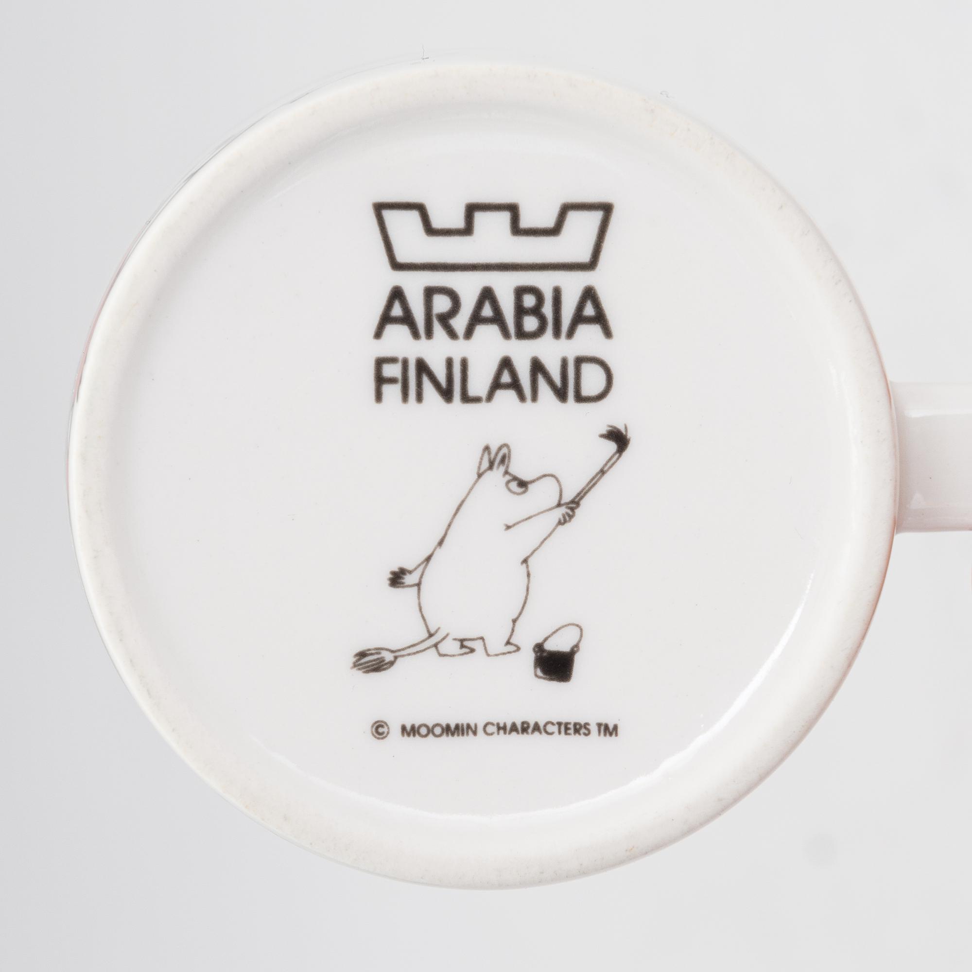 Muumimuki, "Joulutervehdys", posliinia, Moomin Characters, Arabia 1997-2002.
