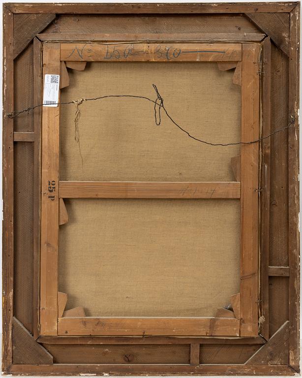 Léon Georges Calvès, Harvest motif with horses and two figures.