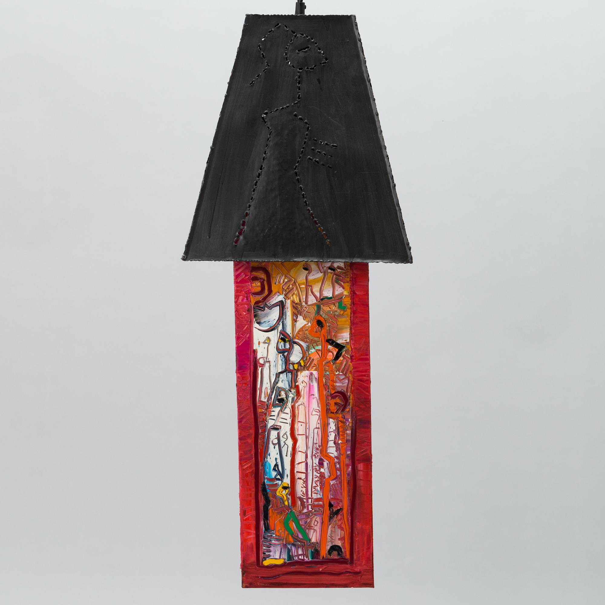 SOILE YLI-MÄYRY, lampskulptur, signerad Soile Yli-Mäyry 2001.