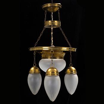 An early 20th century ceiling light.