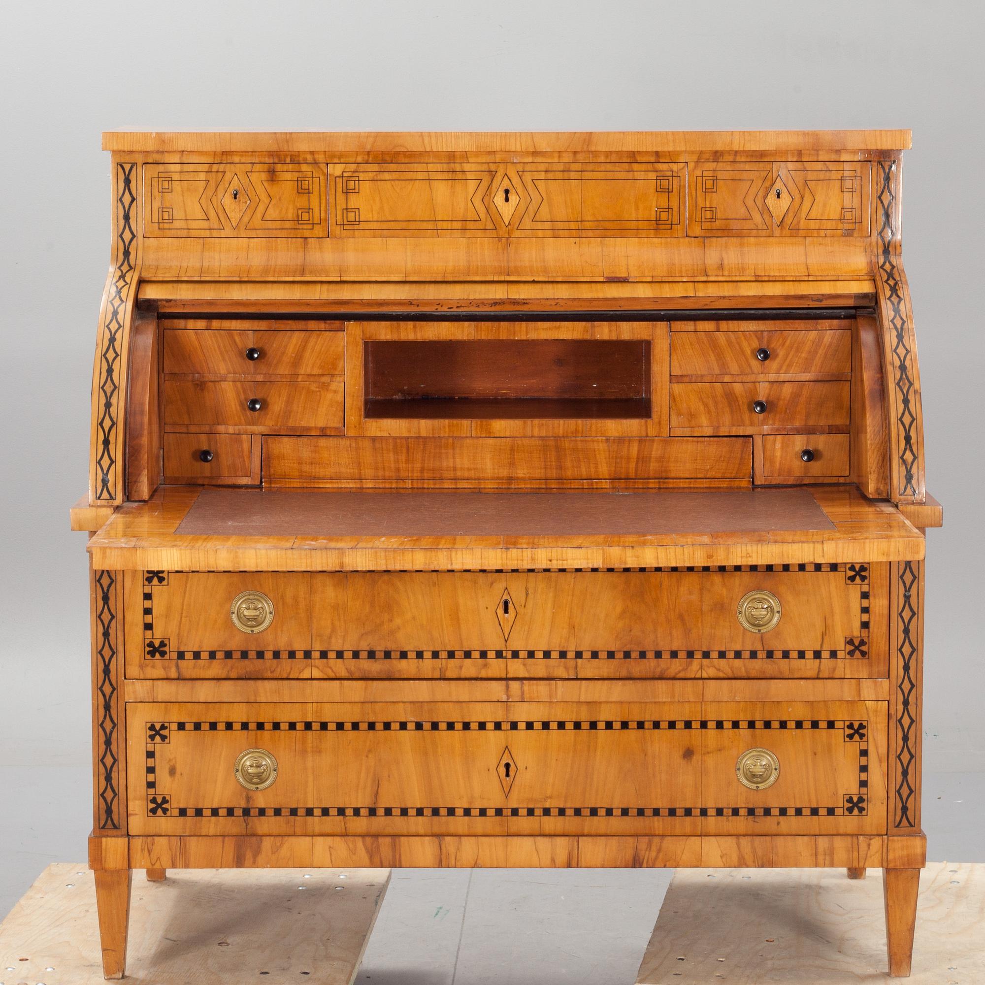 SEKRETÄR, biedermeier, 1800-talets första hälft.