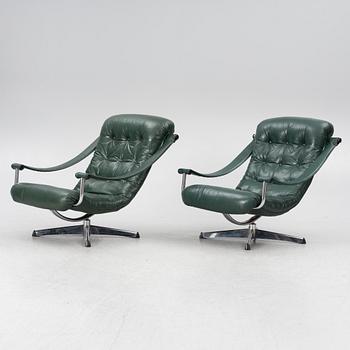 Armchairs, a pair, second half of the 20th century.