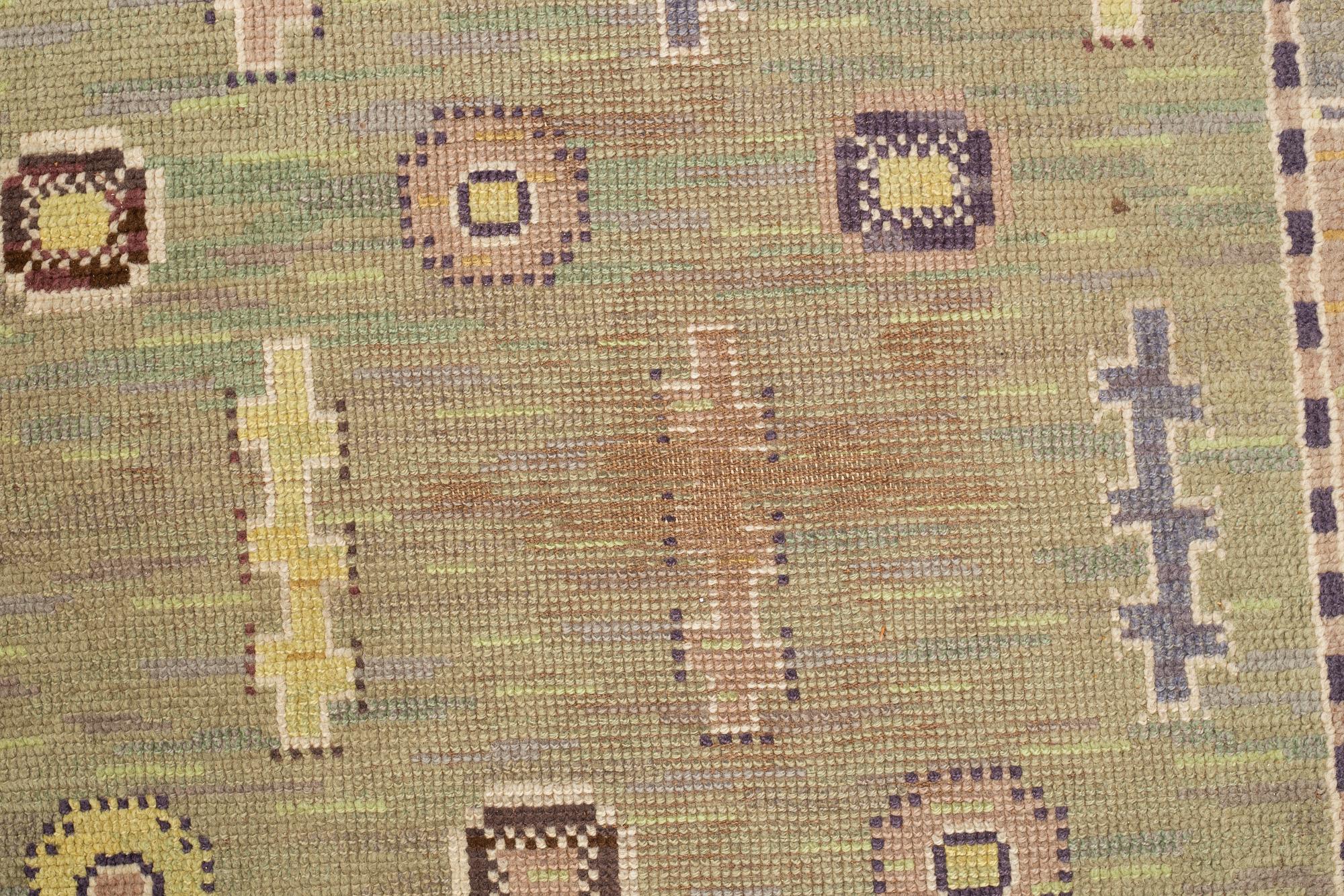 Märta Måås-Fjetterström, matto, "Älgö", knotted pile, ca 338 x 236,5-239,5 cm, signed MMF.