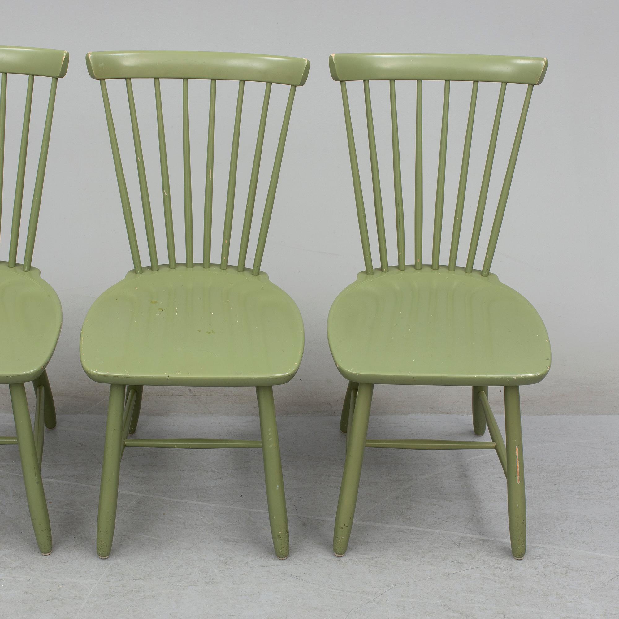 Four 'Lilla Åland' chairs by Carl Malmsten.