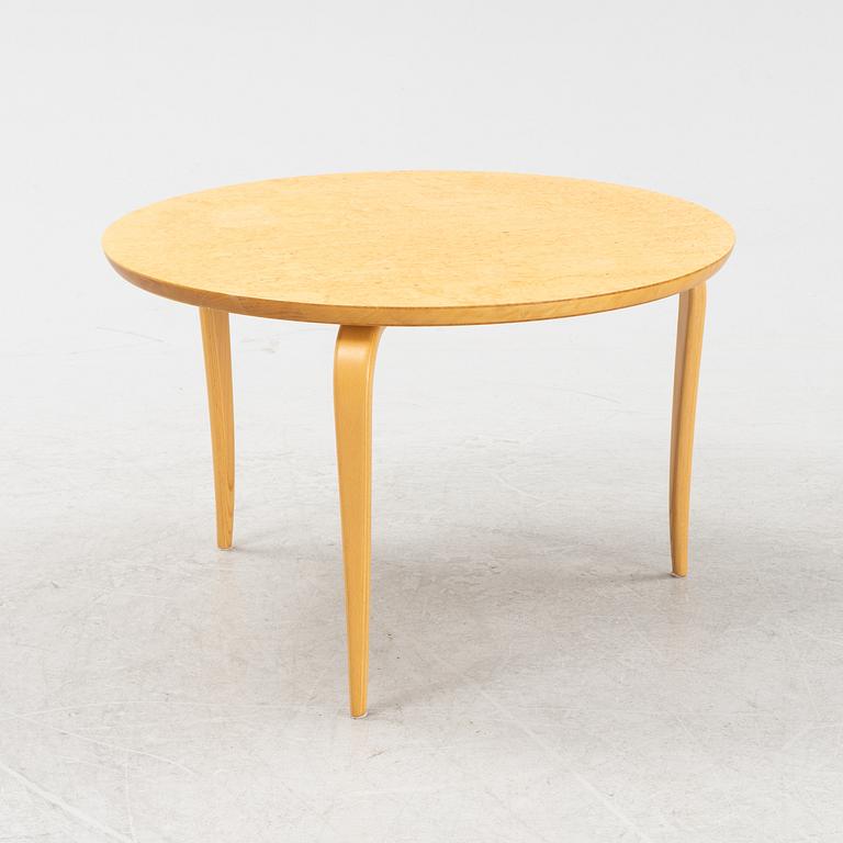 Bruno Mathsson, an 'Annika' birch veneered coffee table, Dux, Sweden.