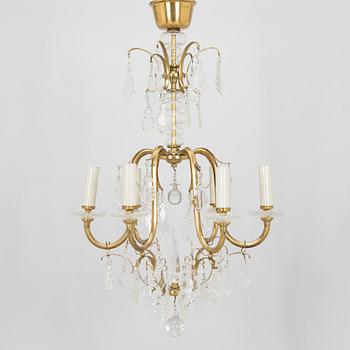 Paavo Tynell, kattokruunu/kristallikruunu, malli 1465/6, Taito 1900-luvun puoliväli.