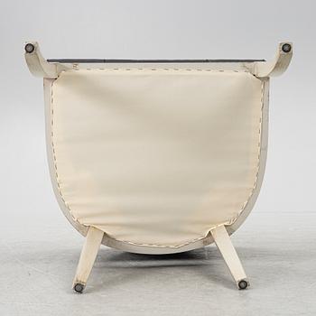 Karmstolar, ett par, sengustaviansk stil, 1900-talets andra hälft.