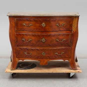 A Rococo chest of drawers, second half of the 18th century.