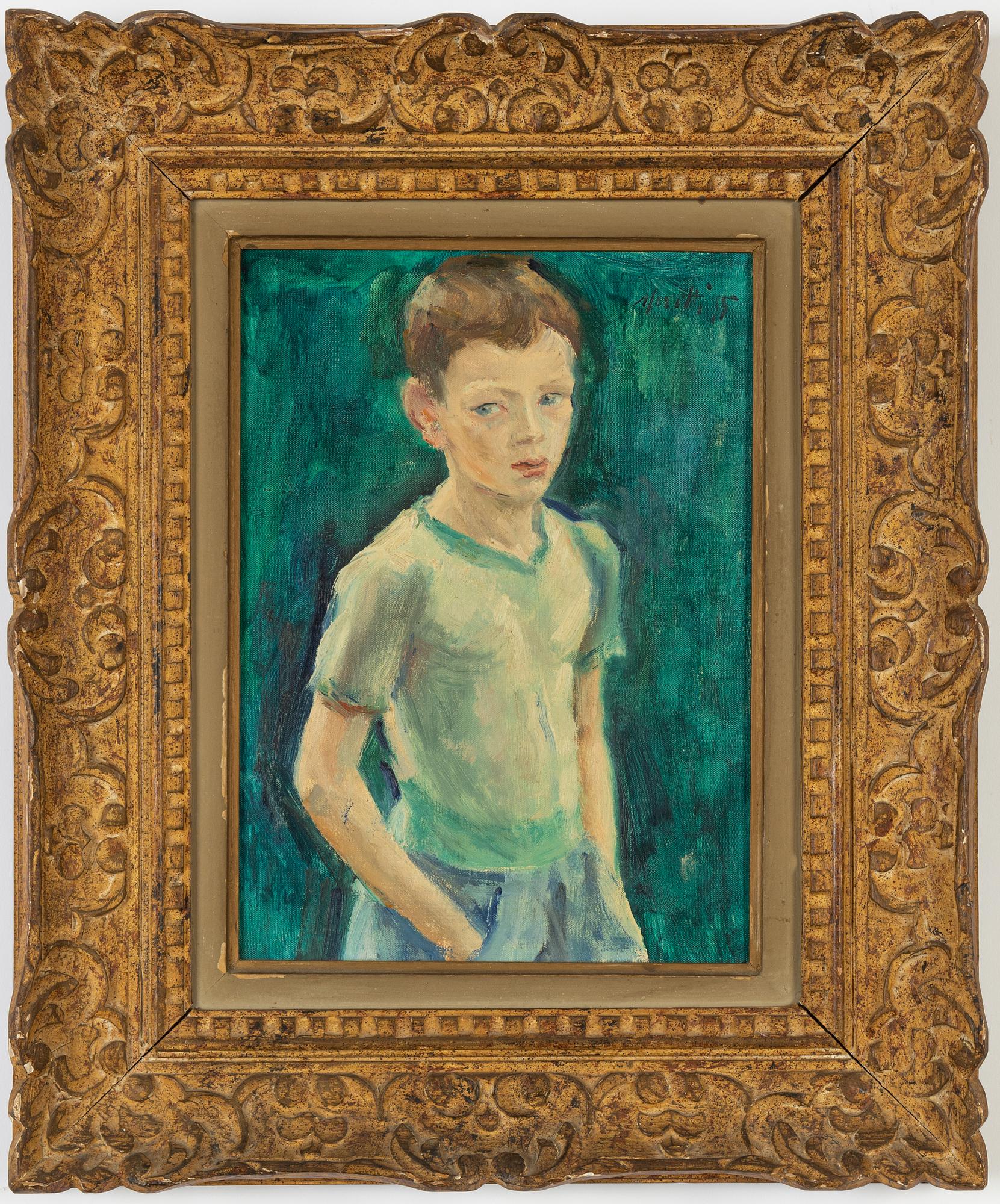 Lucien Philippe Moretti, olja på duk, signerad och daterad -55.