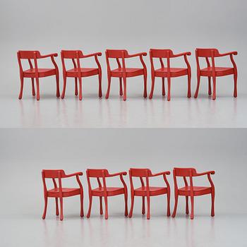 Jens Fager, a set of 9 "Raw" armchairs for Muuto, Denmark, post 2008.