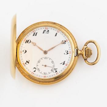 Pocket watch, hunter, 51.5 mm.