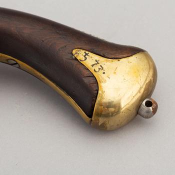 A Swedish flintlock pistol early 19th Century.