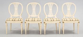 STOLAR, 4 st, Gustaviansk stil, 1940/50-tal.