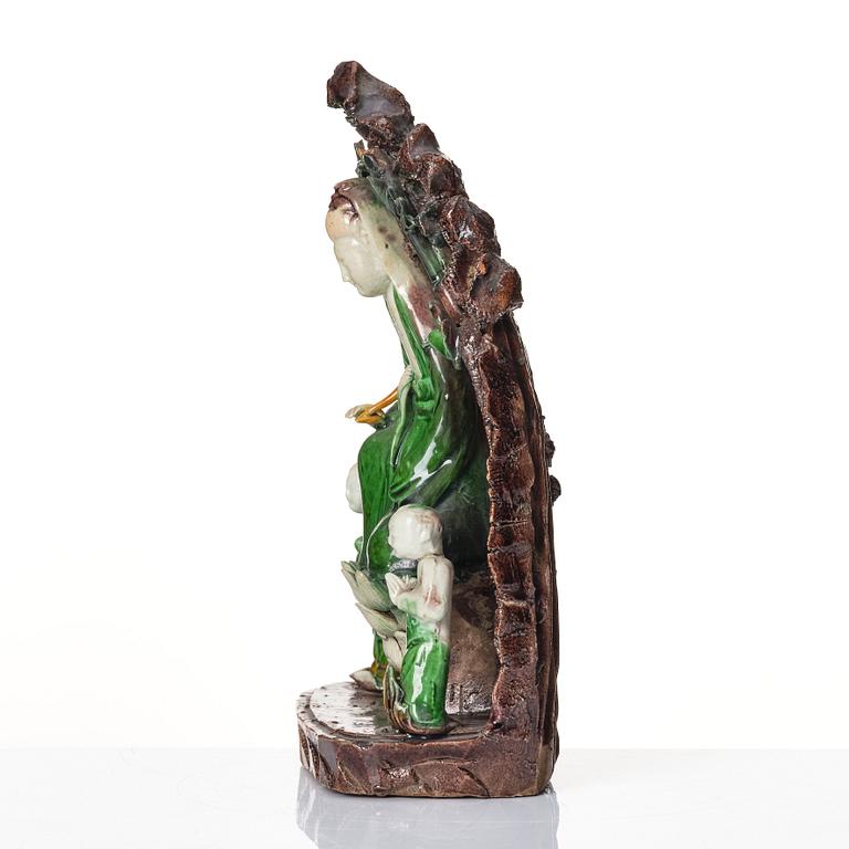 Skulptur, porslin. Qingdynastin, Kangxi (1662-1722).