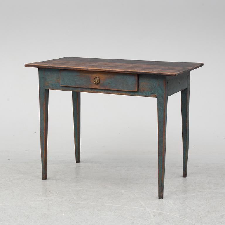 A first half of the 19th century painted writing desk.