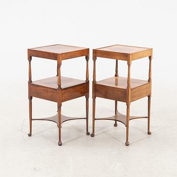 A pair of NK mahogany side tables later part of the 20th century.