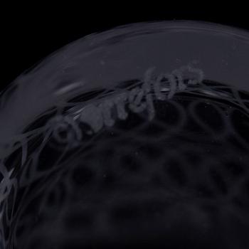 INGEGERD RÅMAN, glas, 6 delar, Orrefors, 2000-tal.