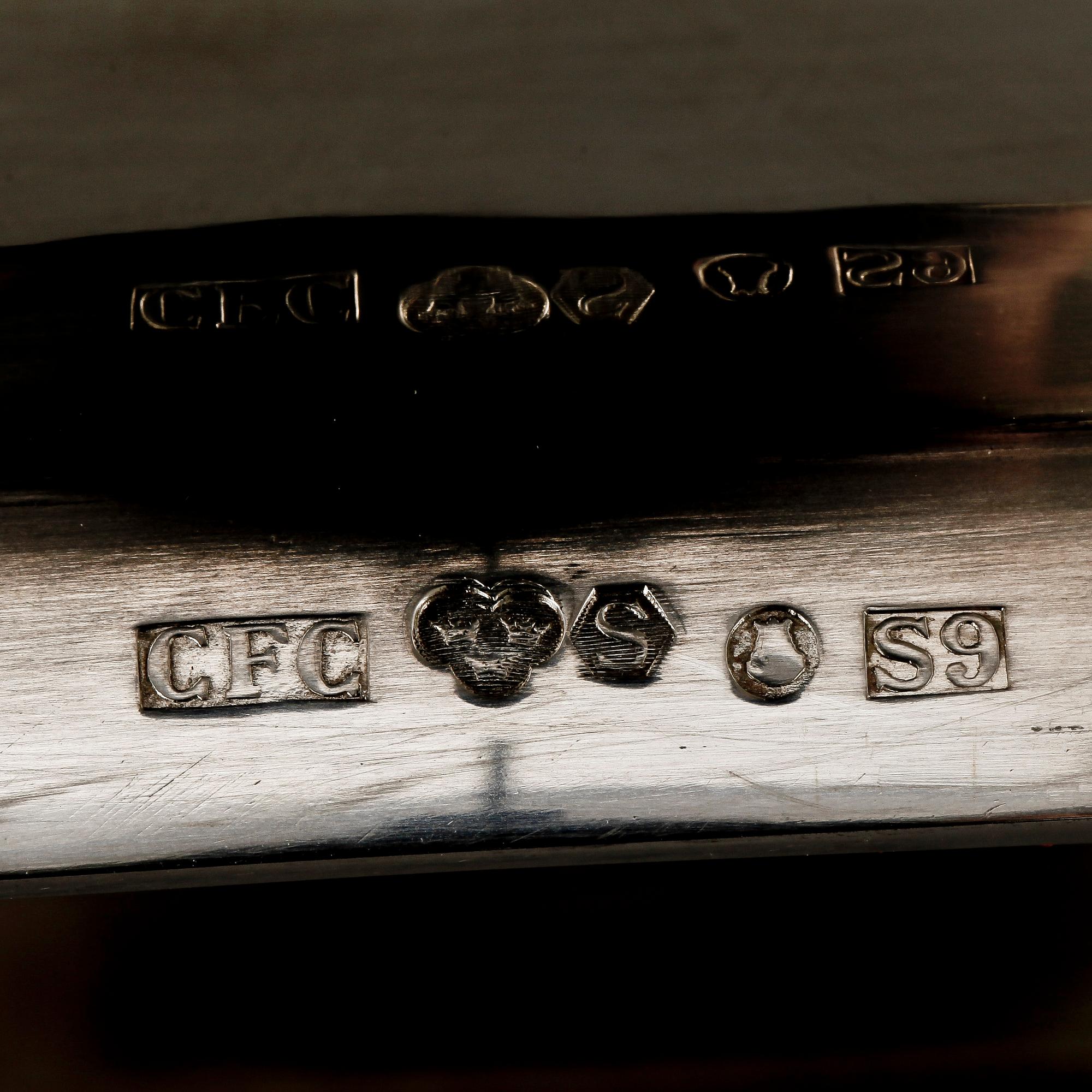 SKÅL, silver, C Fredrik Carlman, Stockholm, 1968. Ca 575 gr.