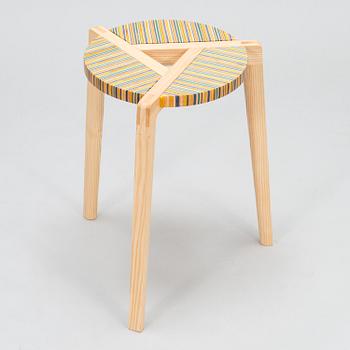 ALEKSI PUUSTINEN, Stool, signed and numbered.