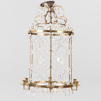 A chandelier, 19th Century.