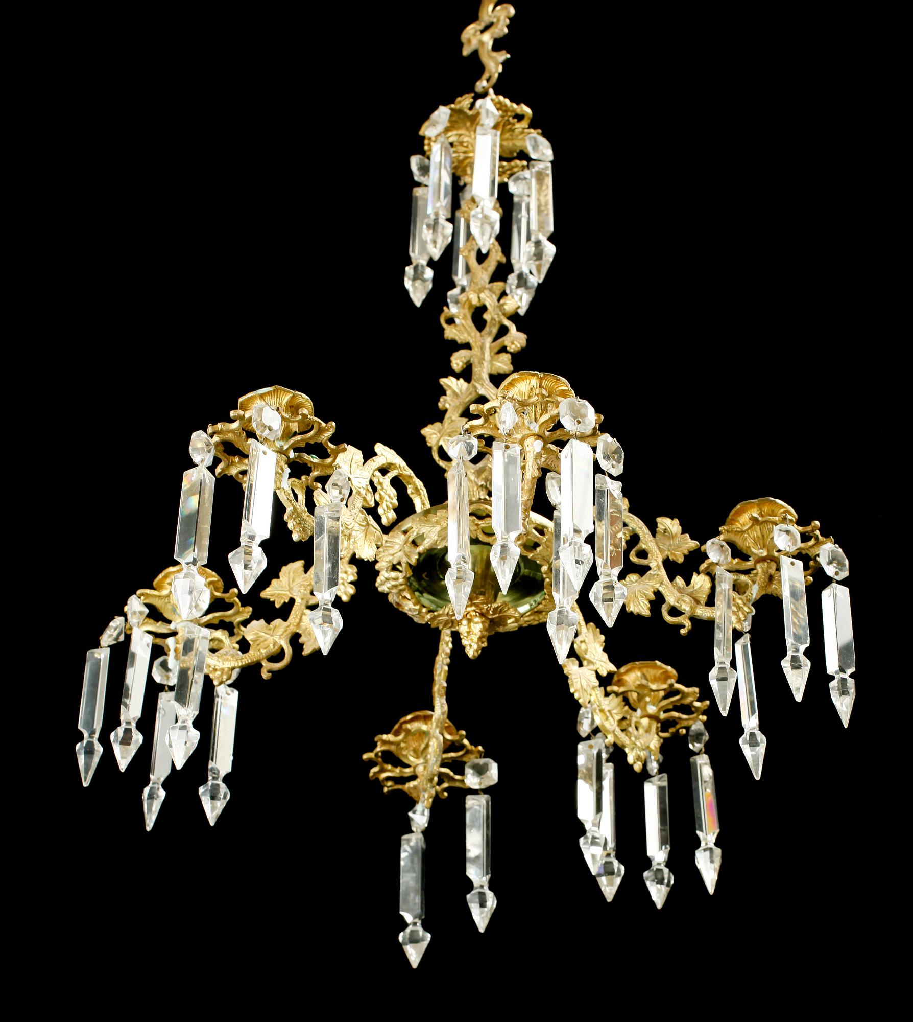 TAKLAMPA, oskariansk, sekelskiftet 1900. H ca 55.